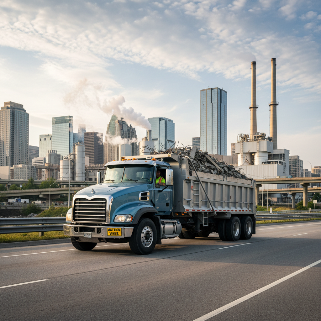 Statybinių atliekų transportavimas į utilizavimo vietas