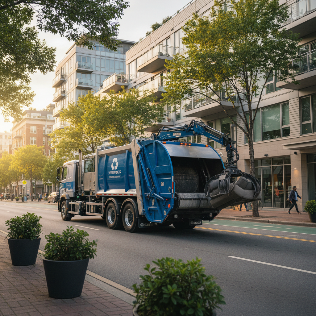 Didelių gabaritų atliekų išvežimo moderni sistemos nuotrauka