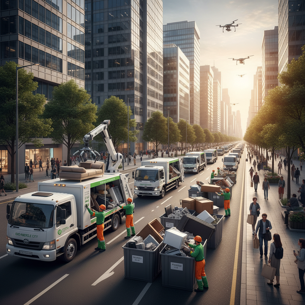 Stambiagabaričių atliekų tvarkymas ir perdirbimas mieste