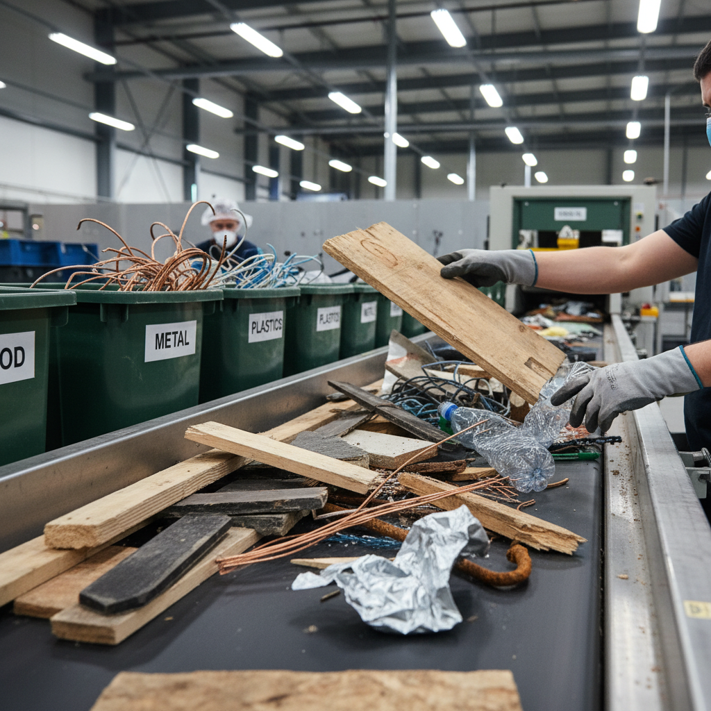 Statybinių atliekų rūšiavimas ir perdirbimas