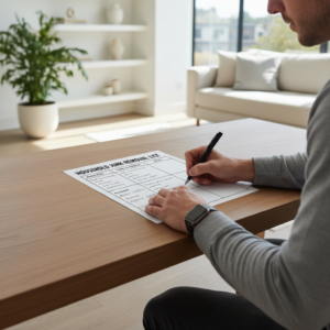 Buitinio šlamšto sąrašo sudarymas namuose