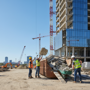 Atliekų išvežimas po statybų – darbo vietos šiukšlių tvarkymas
