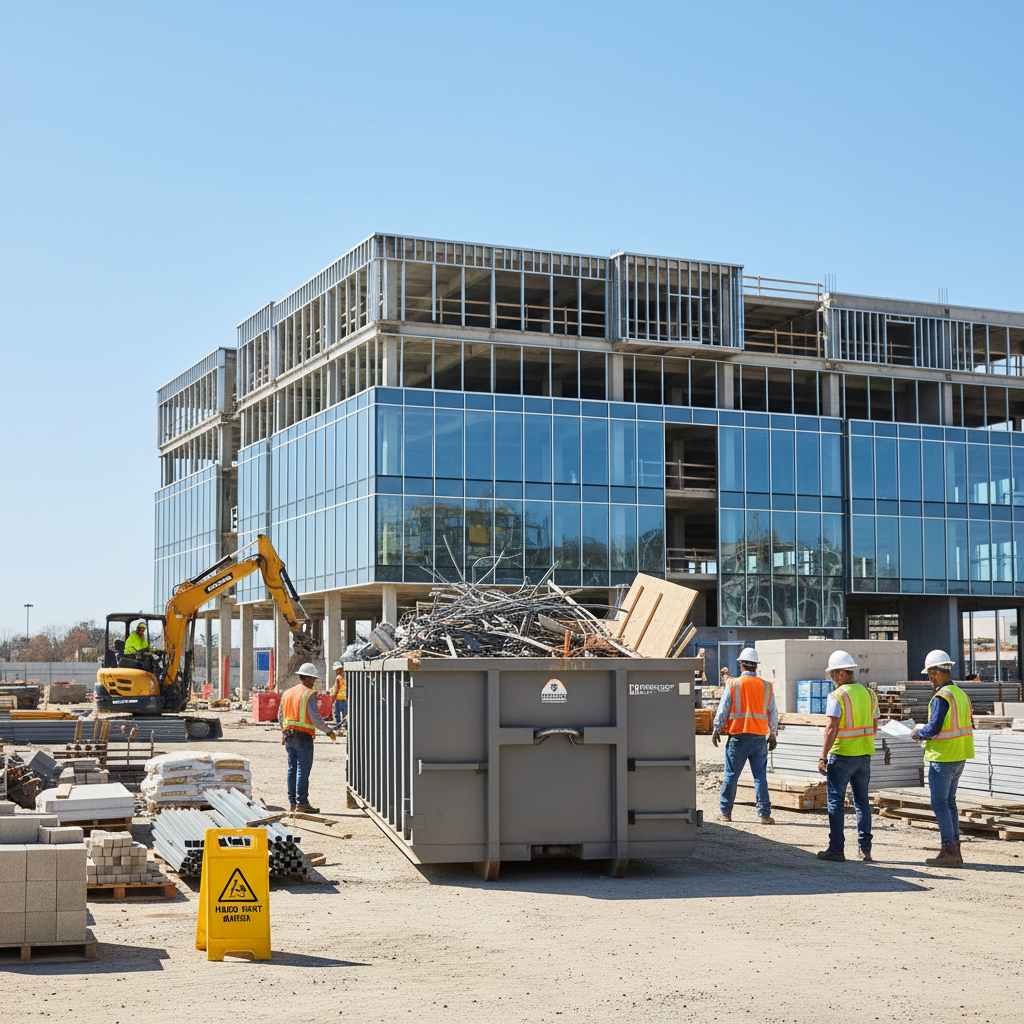 Konteinerių nuoma statybinėms atliekoms statybvietėje
