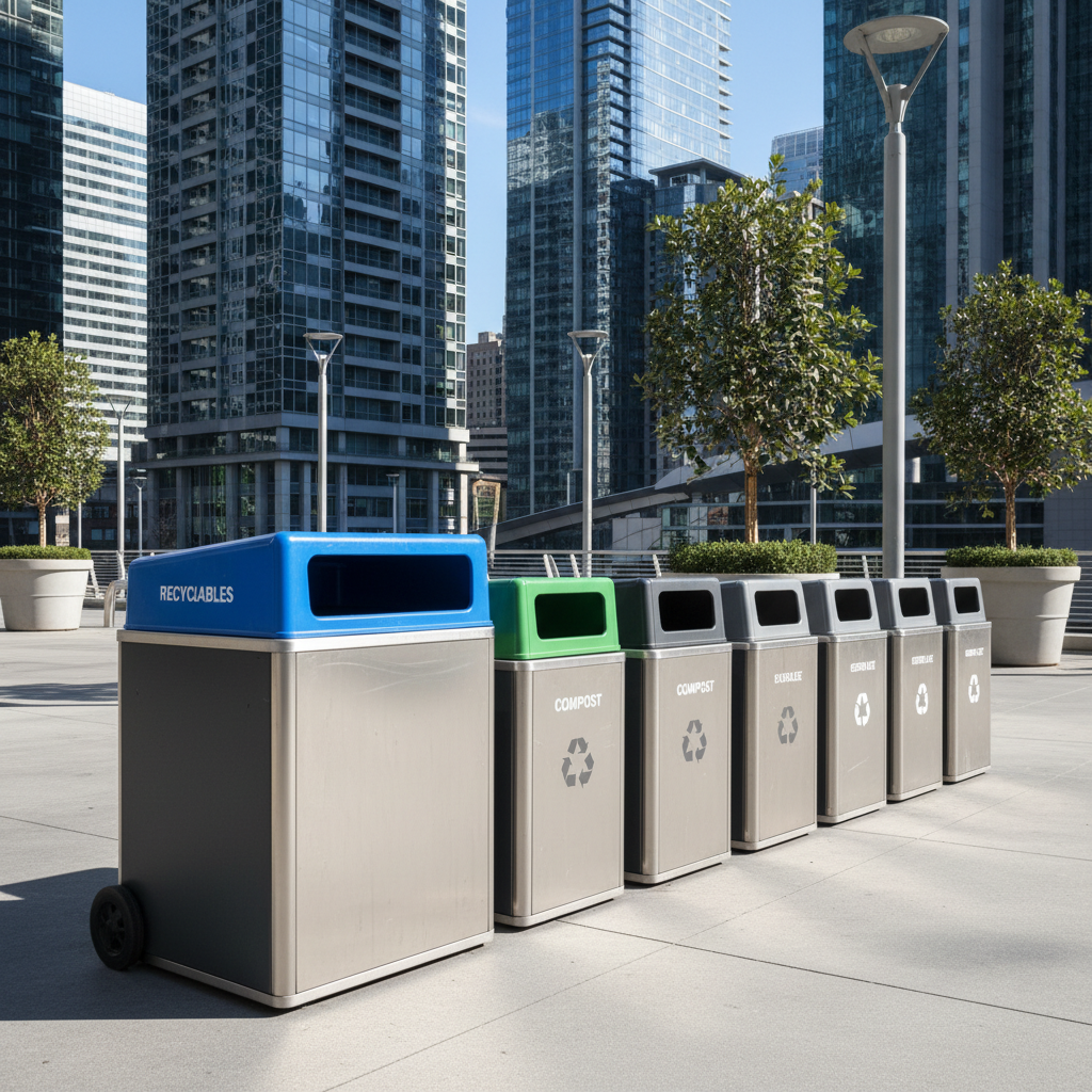 Šiukšlių konteinerių nuoma miesto aplinkoje