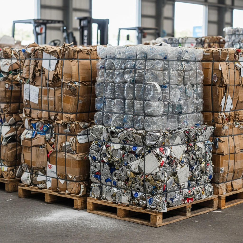 Rūšiuotos atliekos paruoštos perdirbimui