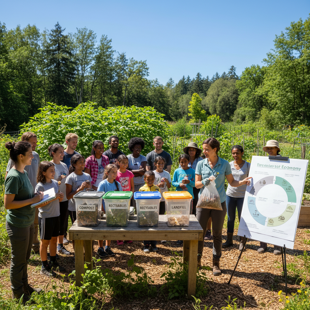 Aplinkosaugos ugdymas apie ekologišką atliekų tvarkymą