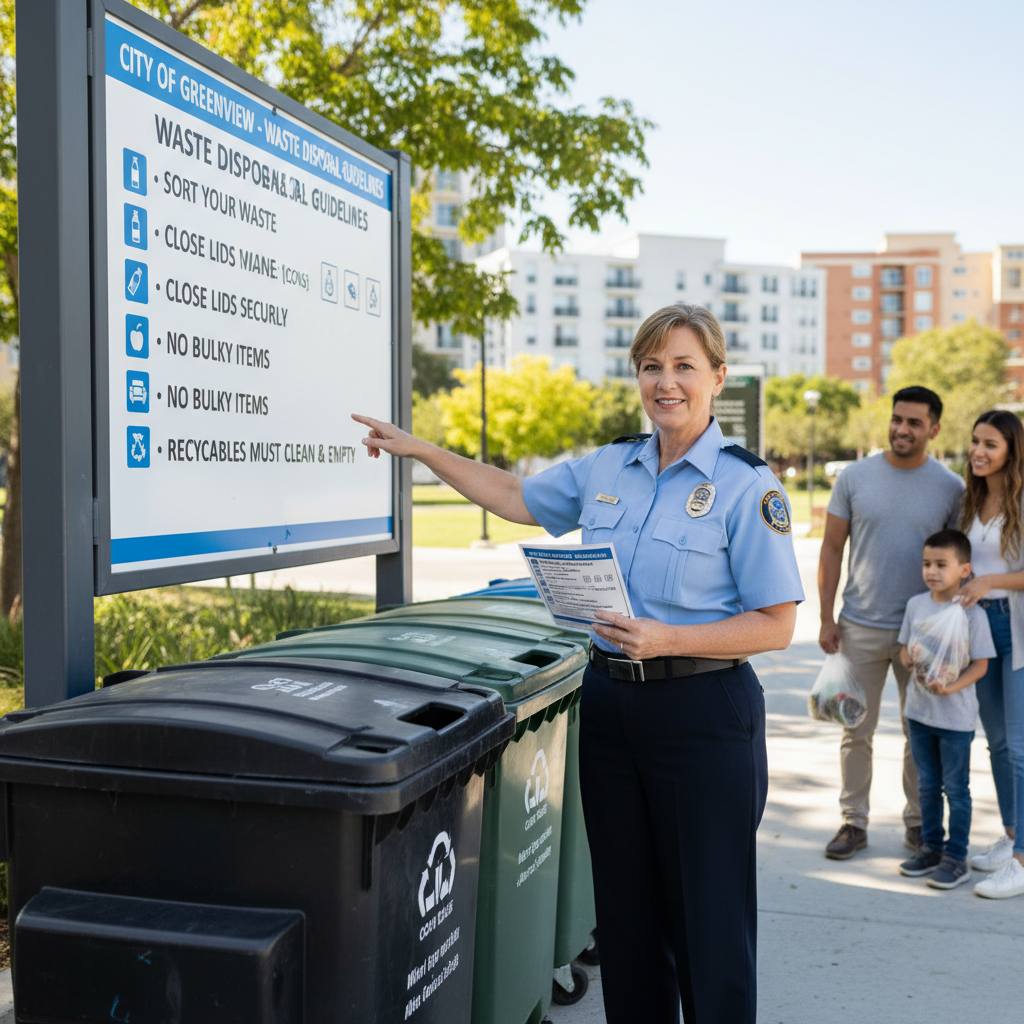 Šiukšlių išvežimo taisyklės ir draudimai miesto aikštelėje