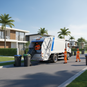 Patogus ir greitas šiukšlių išvežimas gyventojams moderniame gyvenamųjų namų rajone