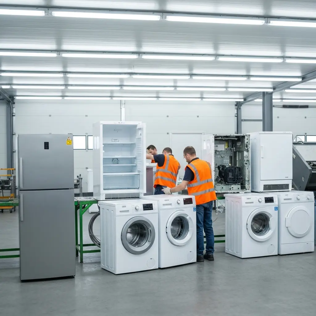 Buitinės technikos perdirbimas modernioje atliekų rūšiavimo aikštelėje